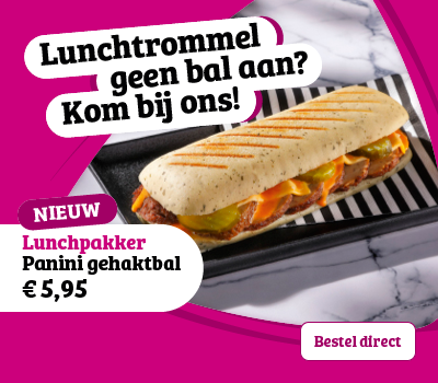 Lunchpakker C3 - Panini gehaktbal vanaf 3 sept (tussen assorti)